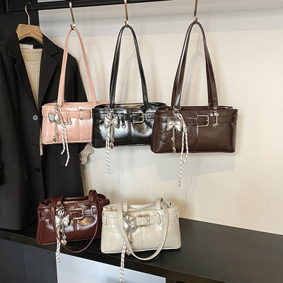 Commuter Texture Underarm Shoulder Handbag