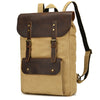 New Canvas Leather Large Capacity Backpack