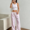 Striped Sweet Wide-leg Pants Mopping Casual