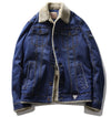 Winter Men's Fleece Casual Denim Jacket