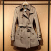 Front Shoulder Coat British Double Breasted Trench Coat