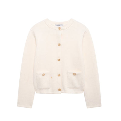 Knitwear Women's Round Neck Solid Color Loose Pullover Leisure