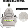 Men's And Women's Tennis Backpack Large Peak Ball Bag Can Hold 4 Rackets With Shoes Compartment