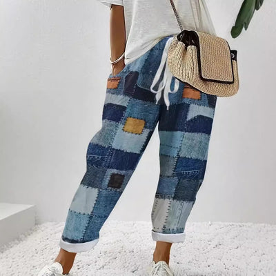 Slim 3D Digital Floral Print Casual Jumpsuit