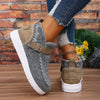 Thick Burr Warm Flat Bottom Cotton Shoes