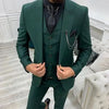 Abito da uomo completo a tre pezzi per ospite banchetto, taglie forti da uomo, vestibilità slim semplice