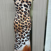 New Womens Leopard Print Dress