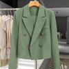 Blazer corto casual in stile western retrò da donna