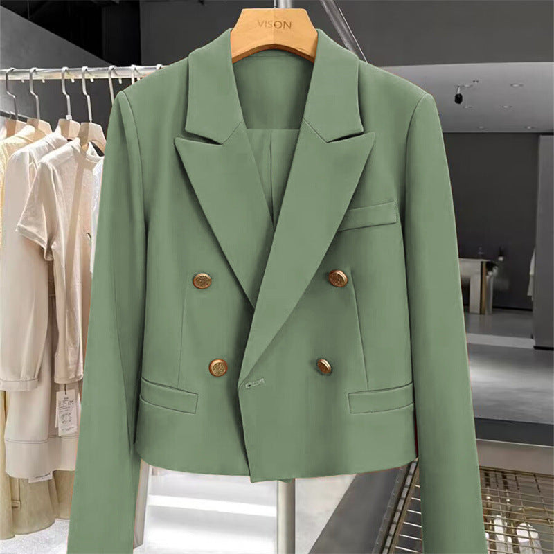 Blazer corto casual in stile western retrò da donna