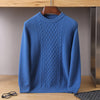 All-matching Seven-needle Thickened Twisted Round Neck Men's Sweater