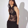 Top Donna Puro ed Elegante con Bordo in Pizzo