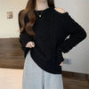 Idle Style Loose Long Sleeve Top Sweater For Women
