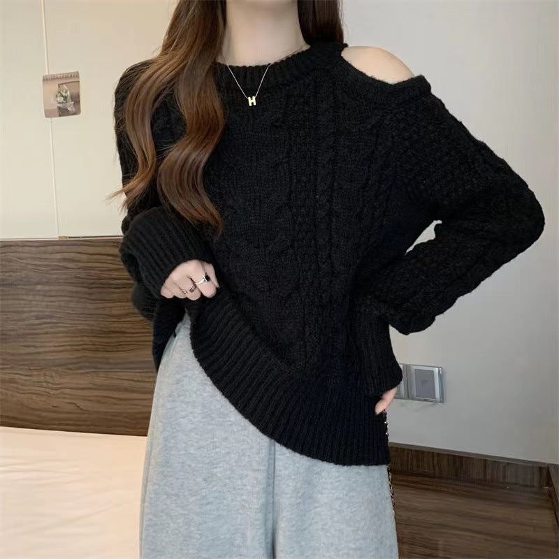 Idle Style Loose Long Sleeve Top Sweater For Women