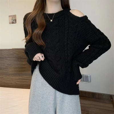 Idle Style Loose Long Sleeve Top Sweater For Women