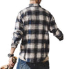 Retro Plaid Shirt Men's Long Sleeve Loose All-matching