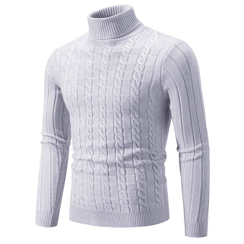 Men's Slim Twist Turtleneck Pullover