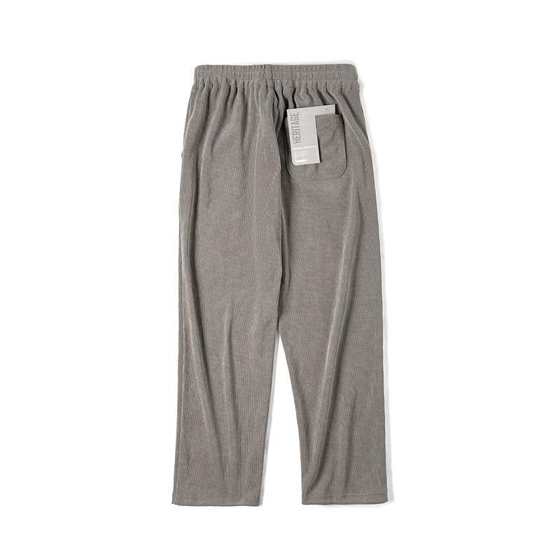 Men's Faux Corduroy Long Pants