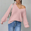 Fashion Casual Women's Loose V-neck Sweater