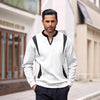 Men's Contrast Color Pullover Sweater