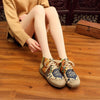 Comfortable Round Head Batik Patchwork Handmade Martin Shoes