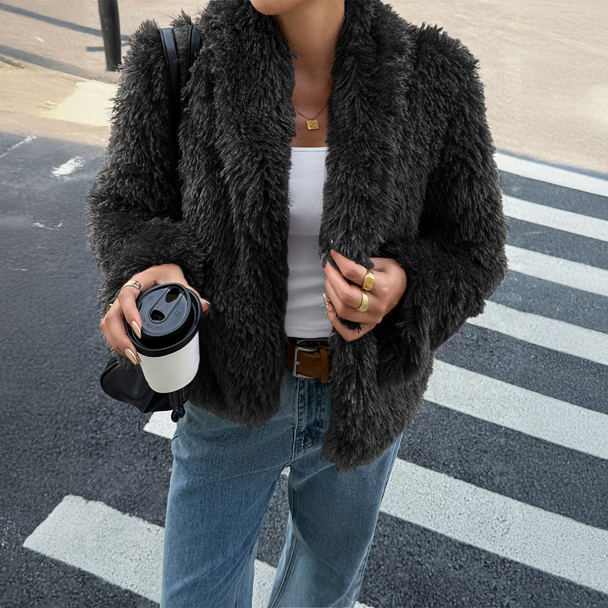 Long Sleeve Overcoat Coat Women's Clothing