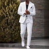 Pantaloni Americani Eleganti Casual a Righe da Abito