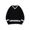 American Collegiate Style V-neck Sweater