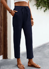 Women's New Lace-up Drawstring Loose Casual Pants