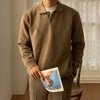 Lapel Polo Sweater Men's Loose Sweater