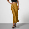 Elegant Silky-satin Skirt That Pairs Effortlessly With Any Look