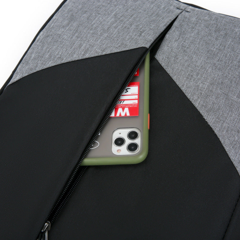 Zaino multifunzionale USB da viaggio per uomo, grande capacità, tre pezzi