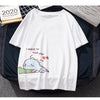 T-shirt taglie forti unisex stile coreano per coppie