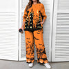 Halloween Christmas Eve Printed Two-piece Suit Pack