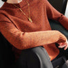 Seven-pin Thickened Skin-friendly Velvet Flower Yarn Sweater Classic Round Neck