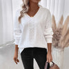 Casual Pure Color Warm Keeping Loose Long Sleeve T-shirt