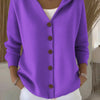 Maglione con cappuccio e bottoni Ins, moda autunno e inverno, cardigan lavorato a maglia casual, top a maniche lunghe da donna