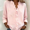 Camicia in cotone a maniche lunghe con balze