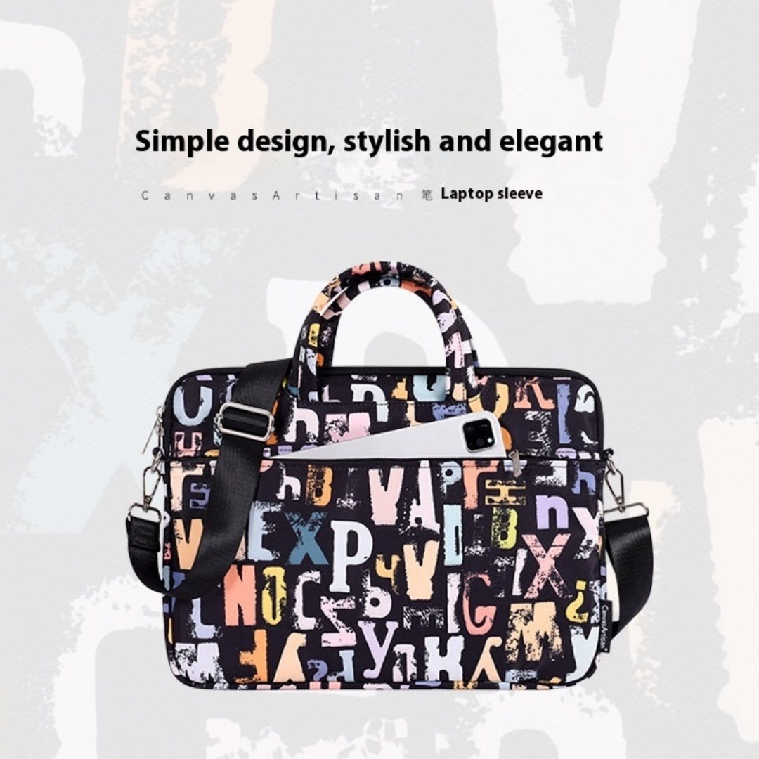 Portable Home Simple Printing Laptop Tablet PC Bag