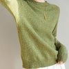 Seven-pin Thickened Skin-friendly Velvet Flower Yarn Sweater Classic Round Neck