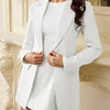 Women's Solid Color Lightly Mature Coat Jumpsuit Skirt Outfit