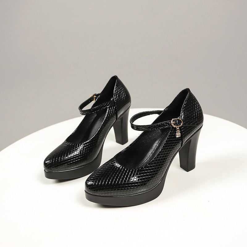 Low-cut Chunky Heel Fashion Autumn Women's Shoes