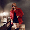 Fox Fur Mid-length Coat For Women