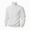 Knitted Solid Color Men's Fashion Jacquard High Collar Warm Sweater