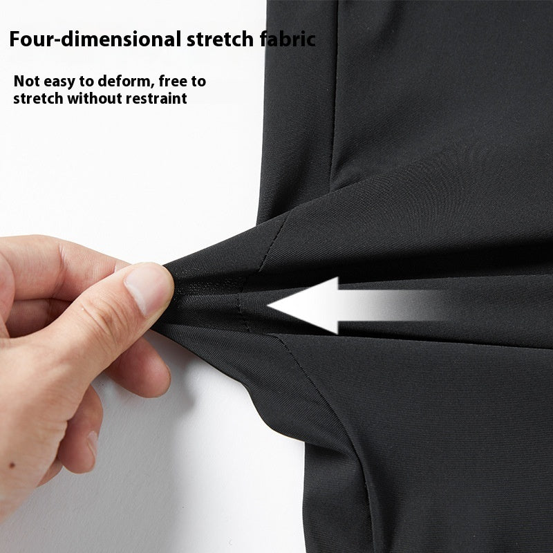 Summer New Ice Silk Quick-drying Pants Men