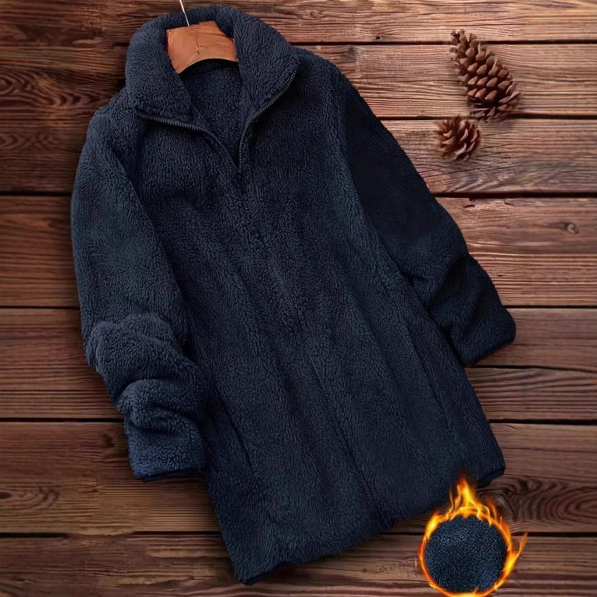 Fleece-lined Outdoor Fleece Coat Double-sided Fleece Jacket