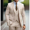 Abito Tre Pezzi da Uomo Business Casual per Sposo Matrimonio