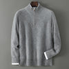Half Turtleneck Zipper Design Pure Wool Knit Bottoming Shirt