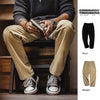 Retro Khaki Corduroy Casual Pants Straight Autumn