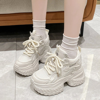 Mesh Breathable Platform Sports Casual Daddy Shoes