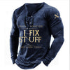 European And American Sports Long Sleeved Men's Print
